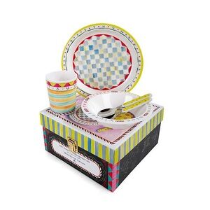 MacKenzie-Childs ABC Children’s Starter Dinnerware Set NIB